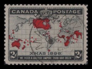Canada Scott #85 Used L. Cancel Christmas Map of British Empire eGraded Gem 100