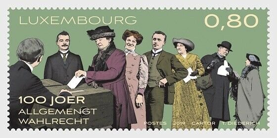 H01 Luxembourg 2019  100 Years of Universal Voting Rights  MNH Postfrisch