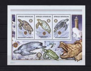 Central Africa Turtles 2002 Mi#2865-67 MNH