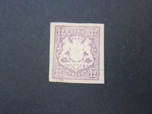 Germany Bavaria 1867 Sc 21 MH