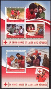Madagascar 2016 Medicine Red Cross against AIDS Sheet + S/S MNH