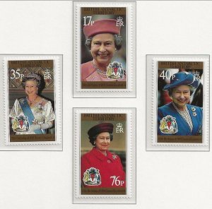 BRITISH ANTARCTIC TERRITORY (BAT) Sc 240-3 NH SET OF 1996-QUEEN ELIZABETH-(AO23)