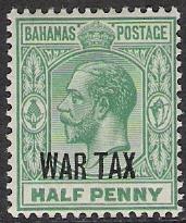 Bahamas #MR6 War Tax MH