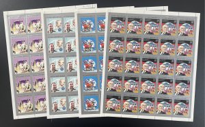 Congo 1992 YT 949-952 sheet Espace Luther King Adenauer Gandhi Rotary