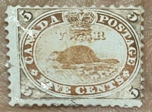 1859-64 Canada, 5 Cent, First Cent issue, MNH, F, Condition as seen