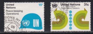 UN - NY # 320-321, Peace Keeping, Used