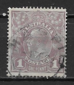 Australia 22 1914-24 1d KGV U (z1)