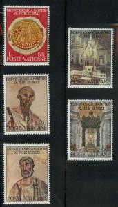 Vatican City 448-452 Mint VF HR See note