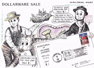 FDC Hideaki Nakano Local Post 459-16 #2336 Delaware Statehood Ltd Ed of 50   