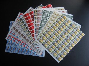 Canada 10 diff MNH 6c field sheets varieties? possible small flaws