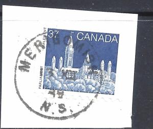 Canada TOWN CANCEL MERIGOMISH NOVA SCOTIA SCOTT 1187 USED (BS9874)