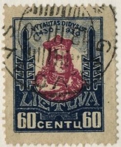 LITHUANIA #250, USED ON 102 CARD - 1930 - LITH053