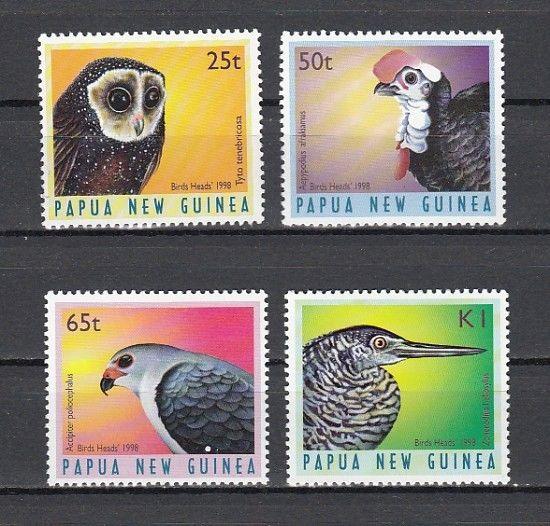 Papua New Guinea, Scott cat. 933-936. Birds & Owl issue.