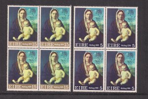 IRELAND SC# 365-66  B/4    FVF/MNH 1974