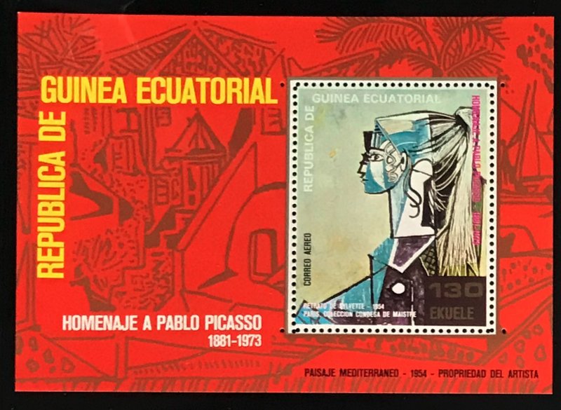 Equatorial Guinea #MiBl115 MNH S/S CV€7.00 Picasso