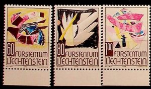 LIECHTENSTEIN Sc 1036-8 NH ISSUE OF 1994 - CHRISTMAS