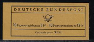 Germany Bund each 10x Scott # 824 + 828, mint nh, booklet MH8