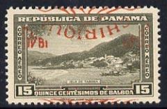 Panama 1949 Chiriqui Centenary 15c with opt inverted unmo...