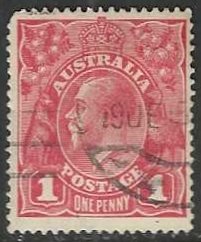 Australia 21B Used wmk 9 perf 14 SC$9.00