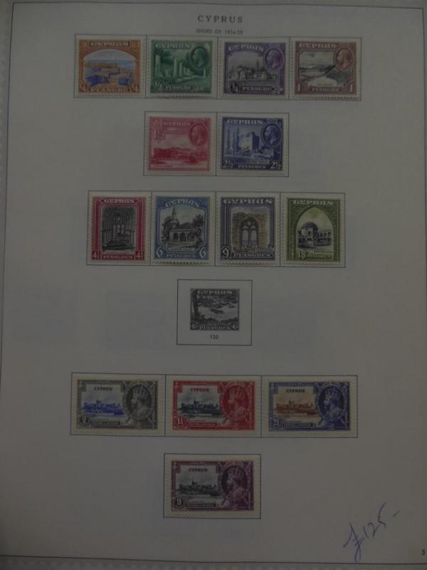 CYPRUS : Beautiful all Mint collection on album pages. Stanley Gibbons Cat £1790