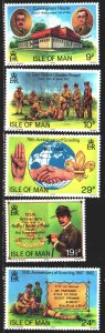 Isle Of Man. 1982. 203-7. Scouts. MNH.