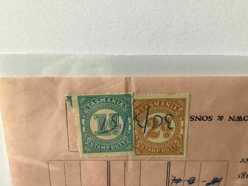 Tasmania Duty Stamp on 1951 on W.E.Brown & Sons Receipt Ref R28028