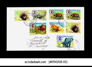 SWAZILAND - 1970 ENVELOPE TO GERMANY WITH ANIMALS STAMPS