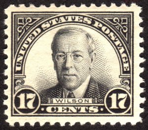 1925, US 17c, Wilson, MH, well centered, Sc 623