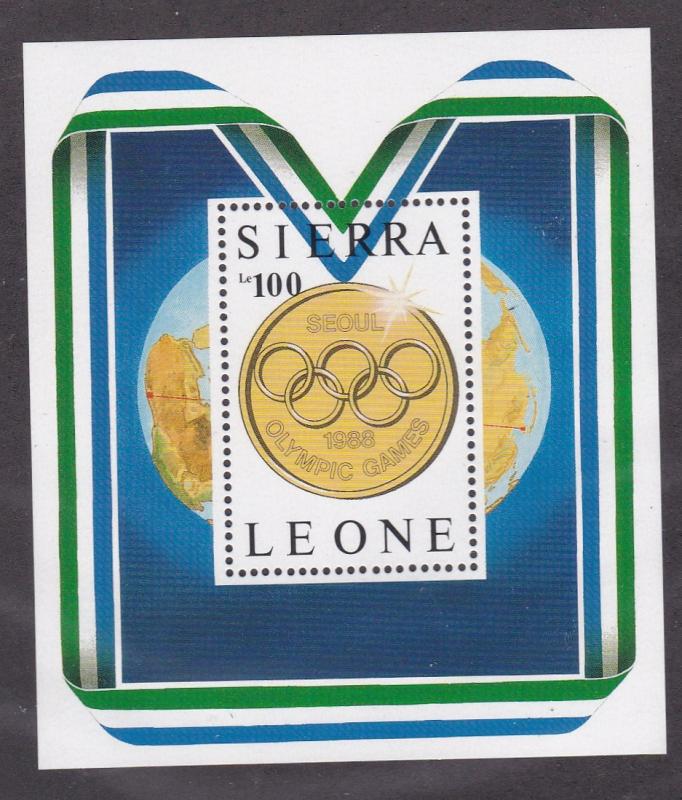 Sierra Leone # 878, Seoul Summer Olympics, NH, 1/3 Cat.