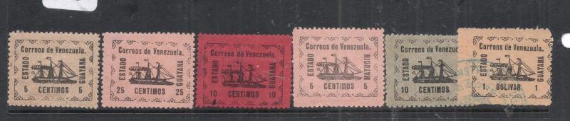 Venezuela Guyana/Maturin Set of Six MOG (7dmz)