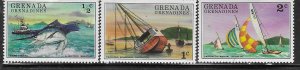 Grenada Grenadines #153-155 Boats  (MH)  CV$0.75