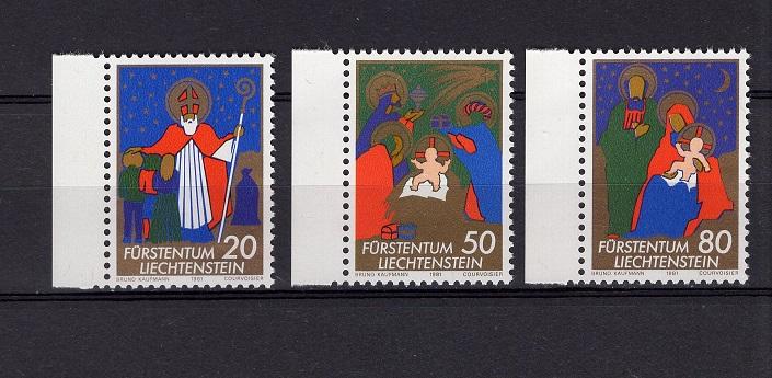 Liechtenstein   #726-728  1981  MNH Christmas