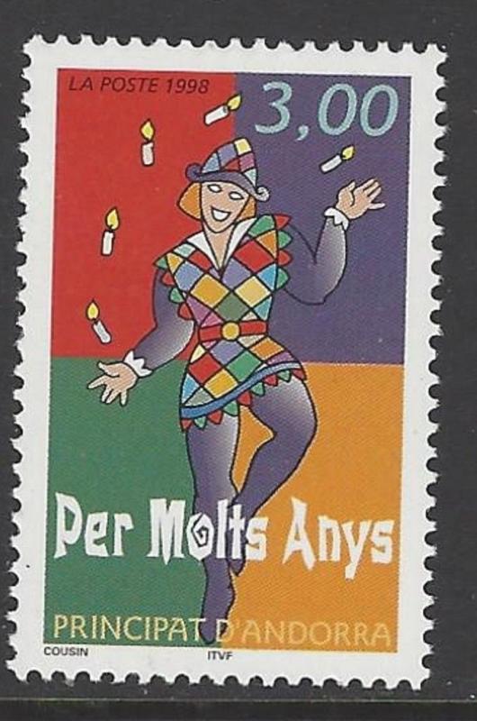 Andorra French 1998 Harlequin Anniversary VF MNH (489)