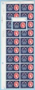 GB 1961 POSB 1/6d unmounted mint blk of 20 small colour shift, the Queen off c