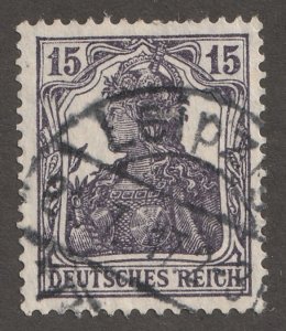 German stamp, Scott#100,  used, hinged,  15,  #G-100