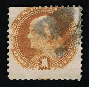 AFFORDABLE GENUINE SCOTT #112 POSTALLY USED 1869 PICTORIAL BUFF CLEAR G-GRILL