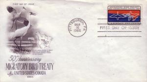 U.S. FDC Sc.# 1306 Migratory Bird Treaty Artcraft  L236