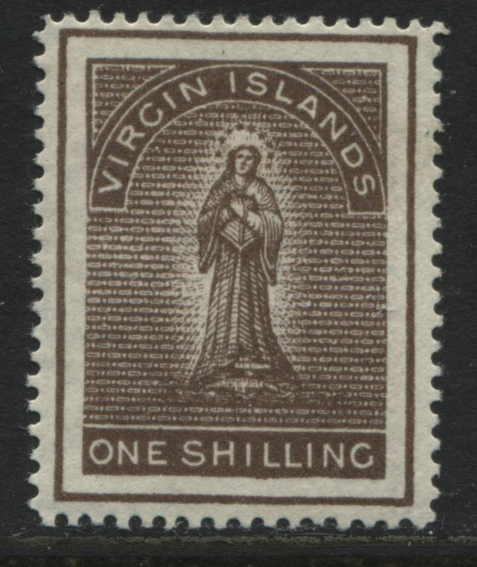 British Virgin Islands 1889 1/ brown mint o.g. (JD)