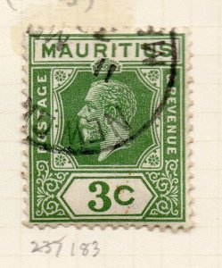 Mauritius 1926-34 Early Issue Fine Used 3c. NW-90932