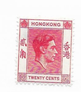 Hong Kong #159b MH CAT VALUE $3.75