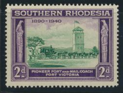 Southern Rhodesia  SG 56  SC# 59   MVLH Golden Jubilee of BSAC   see details 