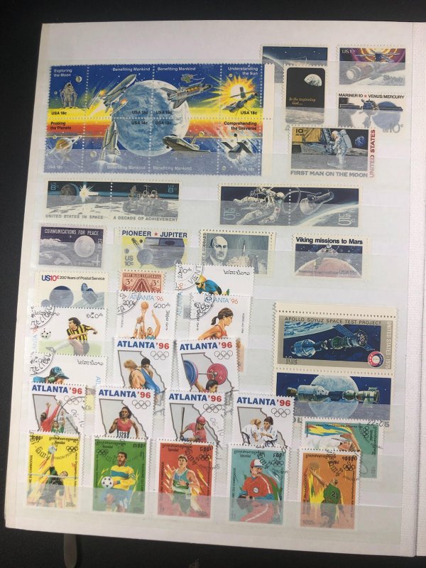 Worldwide  Stamp Stock Book San Marino, Thrace, Vietnam and Lots More Great Deal