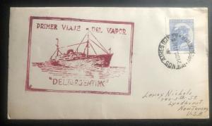 1940 Buenos Aires Argentina Deltargentic first travel Cover To Lyndhurst NJ USA