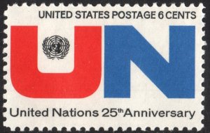 SC#1419 6¢ U.N. Emblem (1970) MNH