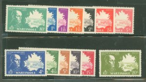 Martinique #198-216  Single (Complete Set)