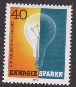 Germany # 1305, Energy Conservation - Light Bulb, Mint NH,