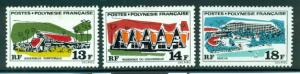 French Polynesia #253//257  MVF H  Scott $15.50  Part Set