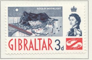 1960 British Colony GIBRALTAR 3d MH* Stamp A28P47F30434-