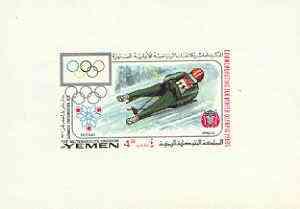 Yemen - Royalist 1968 Winter Olympics 4B (Garmisch Parten...