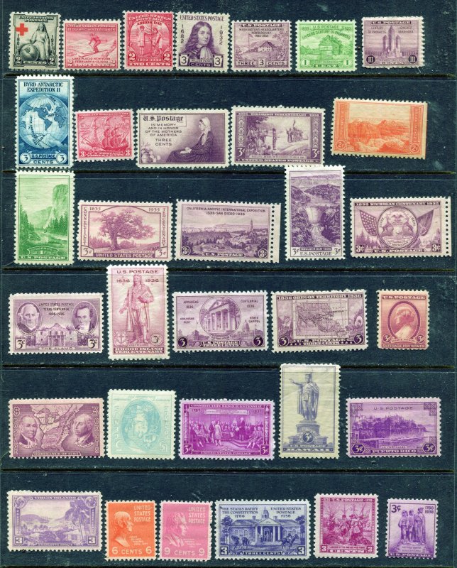 #702 and higher  33 total stamps mint OGNH.. ⭐⭐⭐⭐⭐